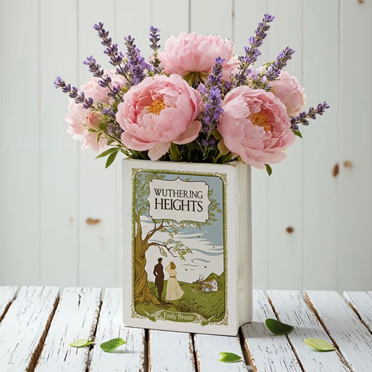 Wuthering Heights Ceramic Book Vase