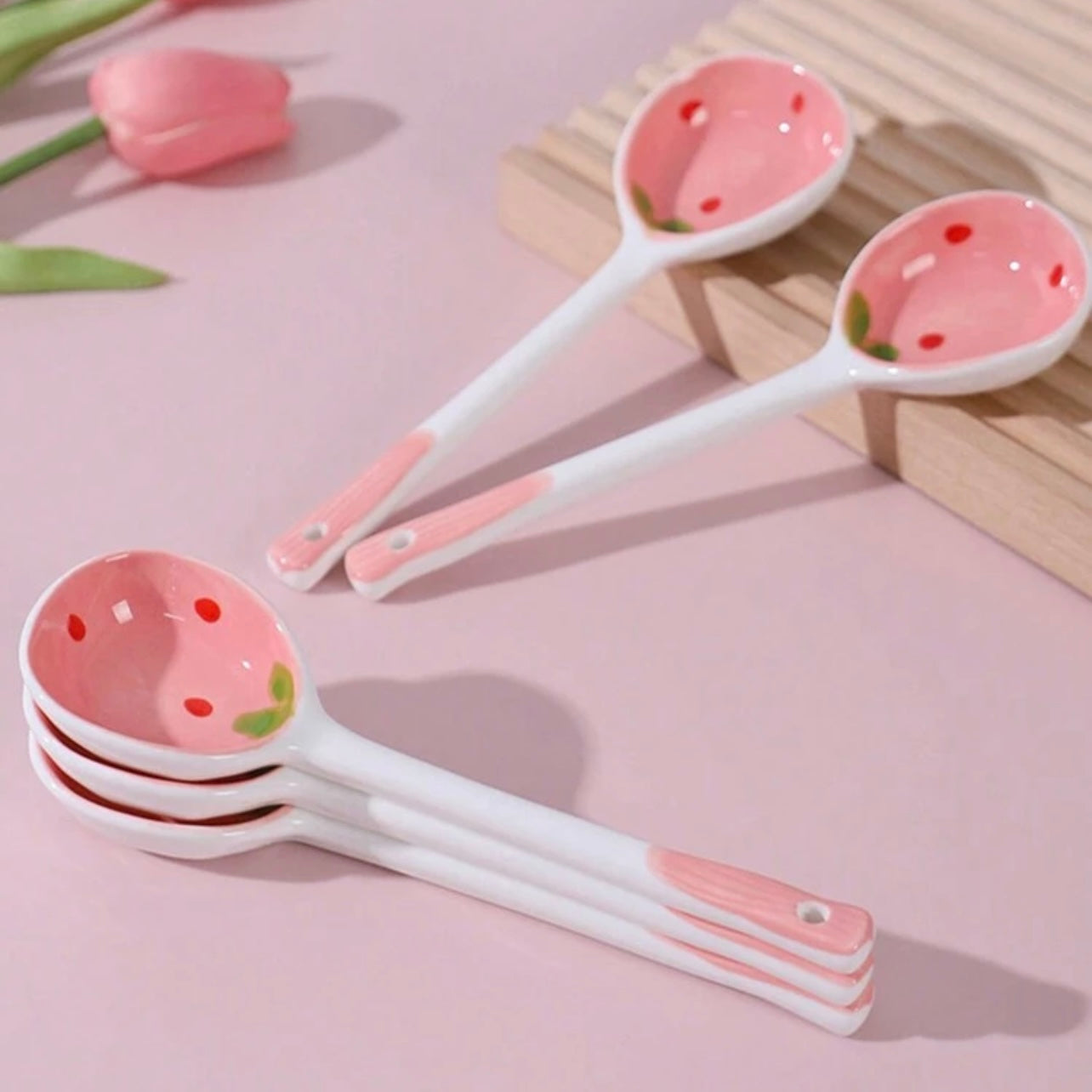Strawberry Ceramic Spoon
