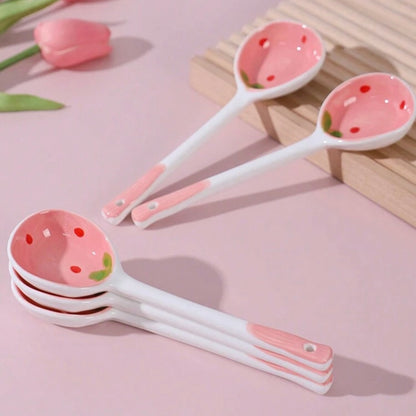 Strawberry Ceramic Spoon