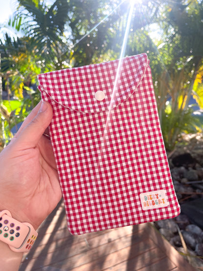 Josie Gingham Kindle Pouch