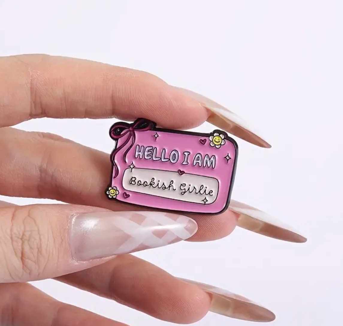 Bookish Girlie Enamel Pin