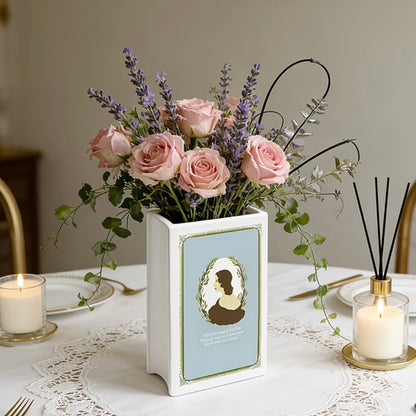 Wuthering Heights Ceramic Book Vase