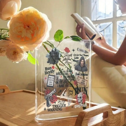 HA Cat & Mouse Acrylic Book Vase
