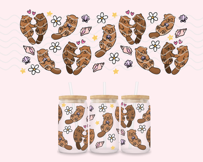 Lil Otters Glass Cup