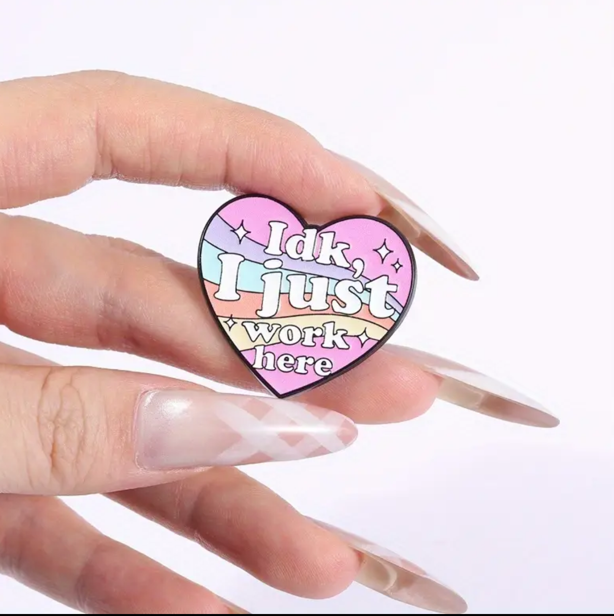 IDK I Just Work Here Enamel Pin
