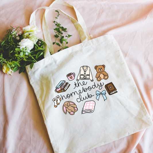 The Homebody Club Canvas Tote Bag