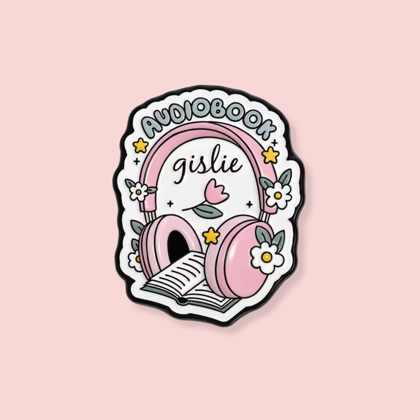 Audiobook Girlie Enamel Pin