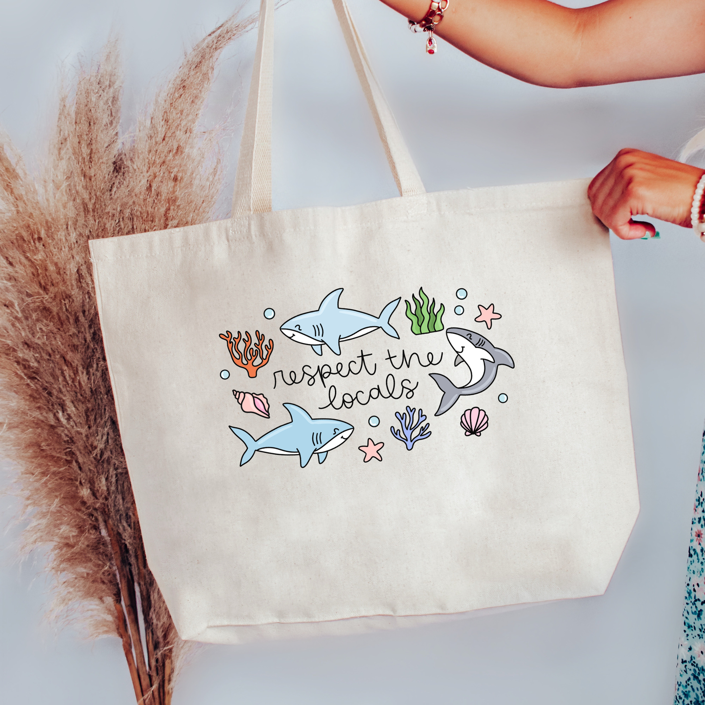 Respect The Locals Canvas Tote Bag