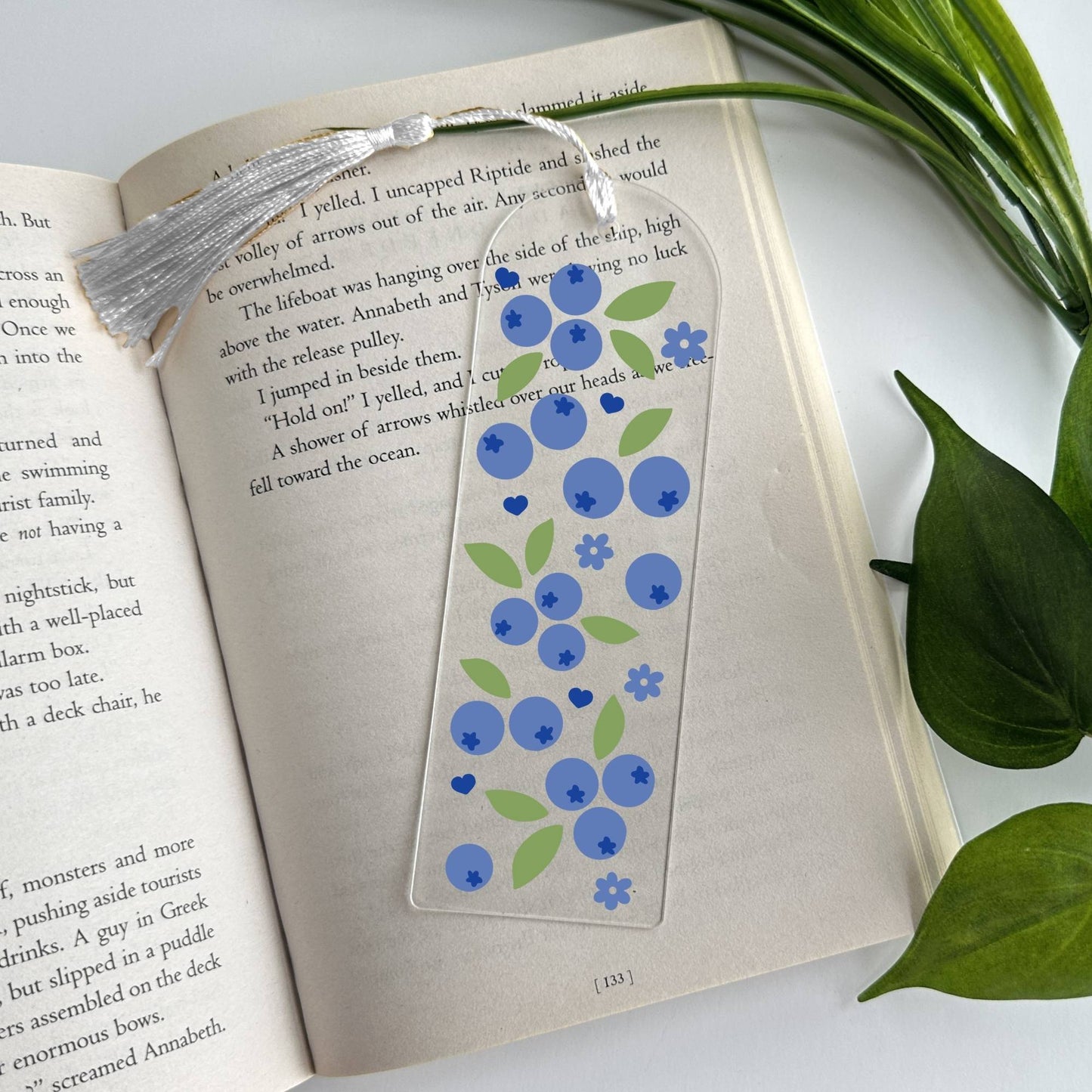 Blueberries Acrylic Bookmark