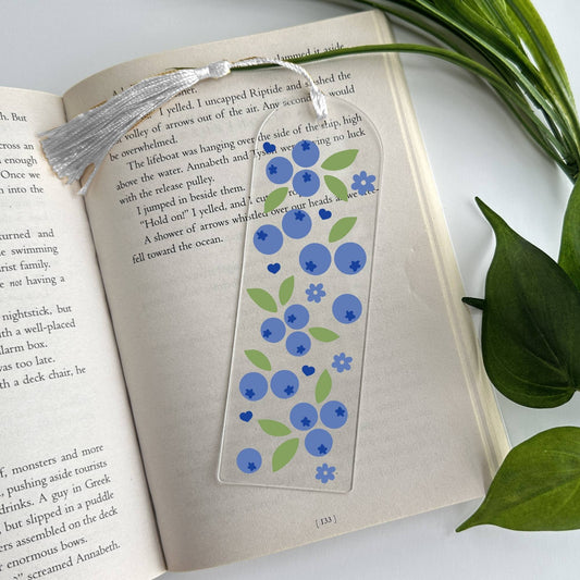 Blueberries Acrylic Bookmark