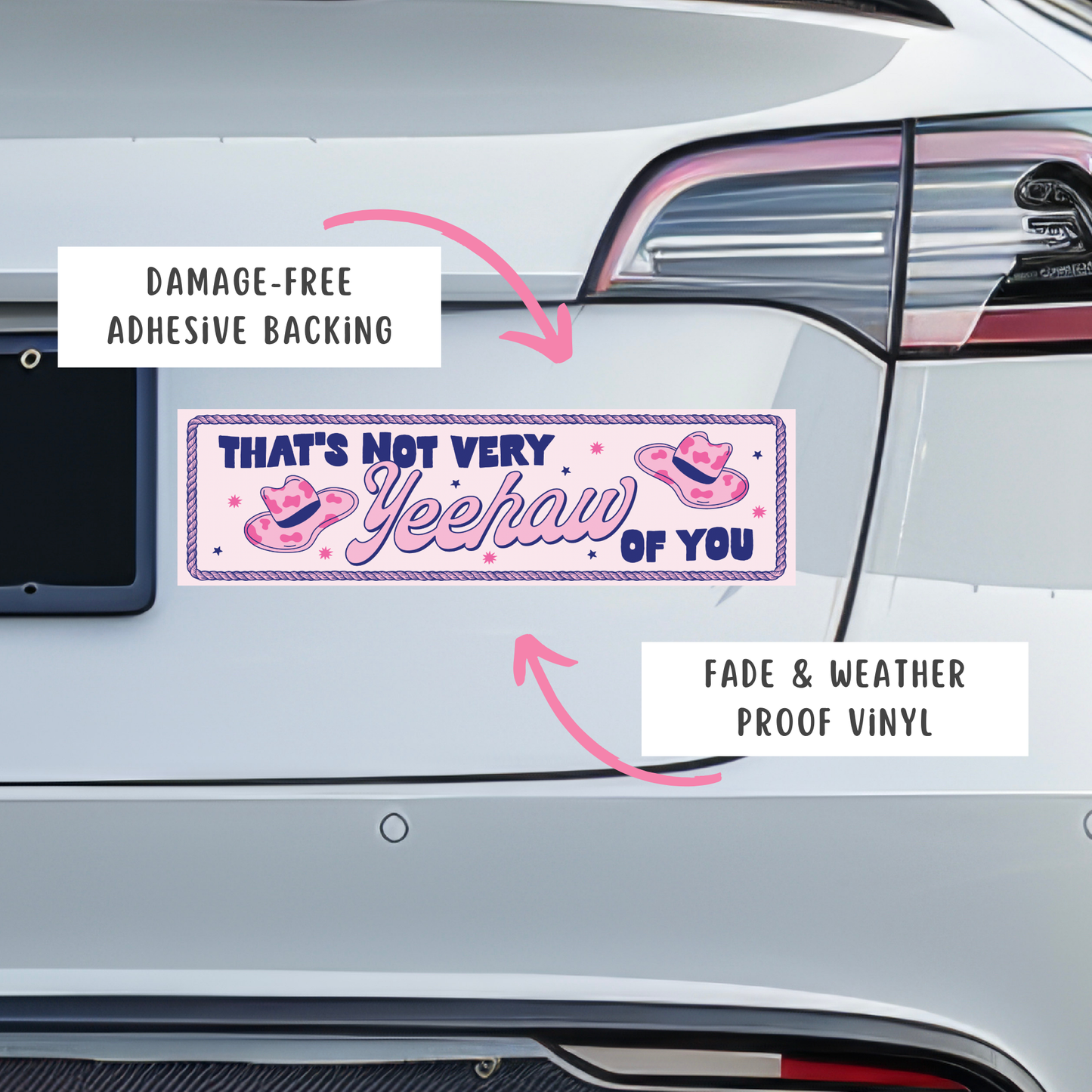 Not Very Yeehaw Bumper Sticker