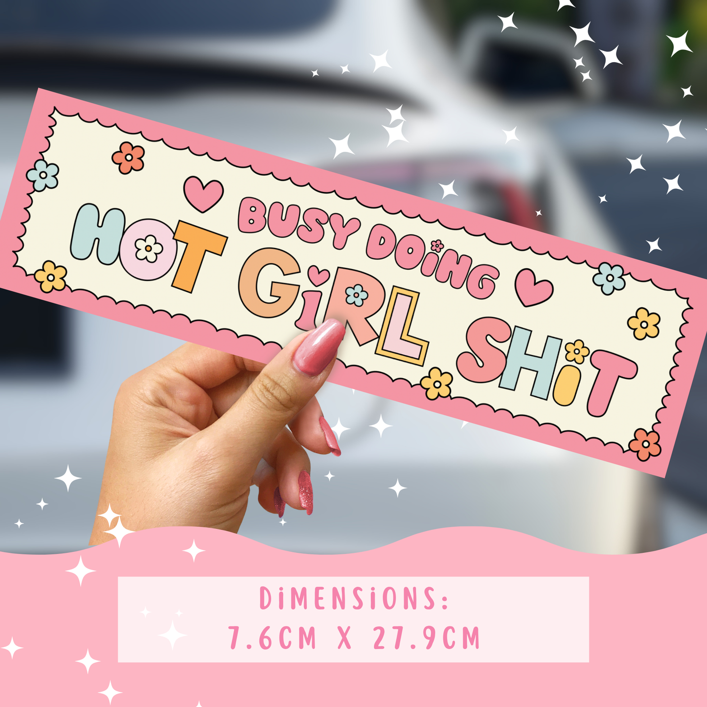Hot Girl Shit Bumper Sticker