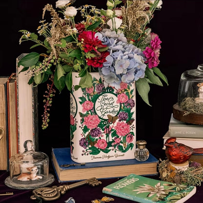 Secret Garden Ceramic Book Vase - Florals