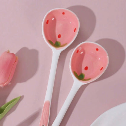 Strawberry Ceramic Spoon