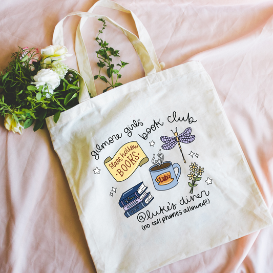 GG Book Club Canvas Tote Bag