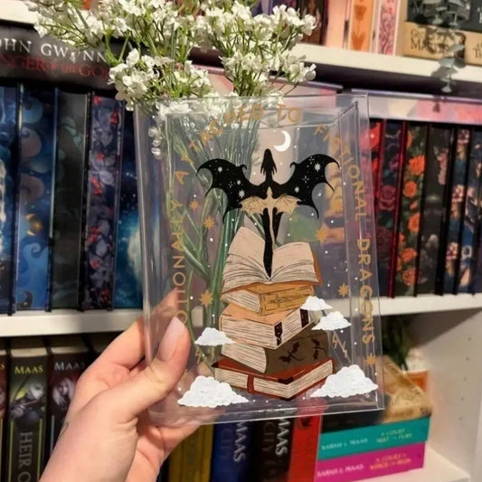 FW Fictional Dragons Acrylic Book Vase