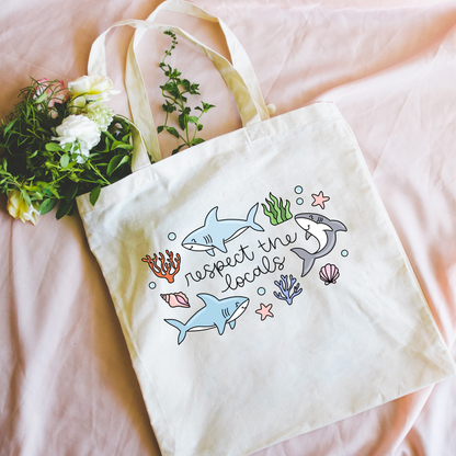 Respect The Locals Canvas Tote Bag