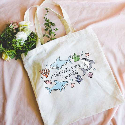 Respect The Locals Canvas Tote Bag