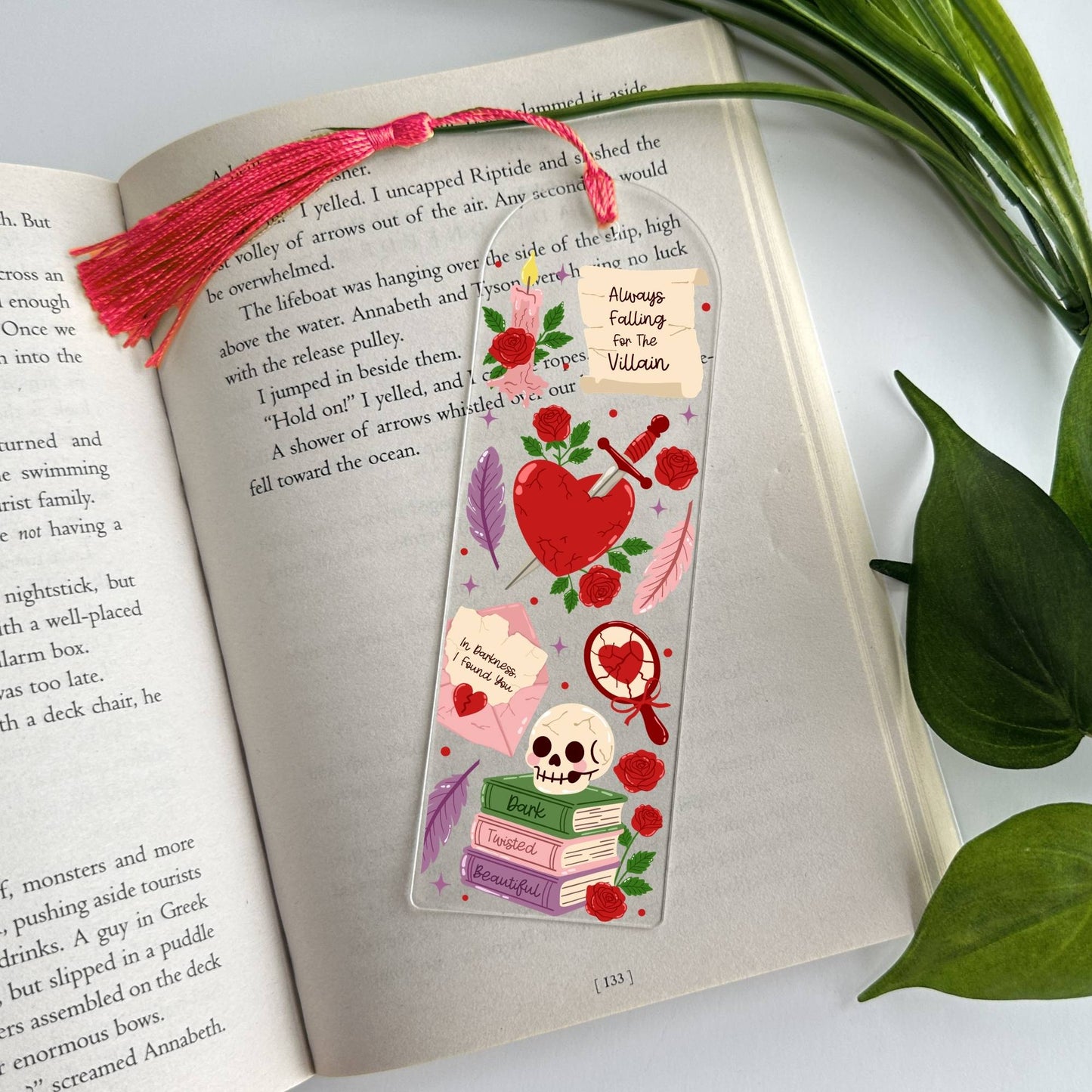 Dark Romance Acrylic Bookmark