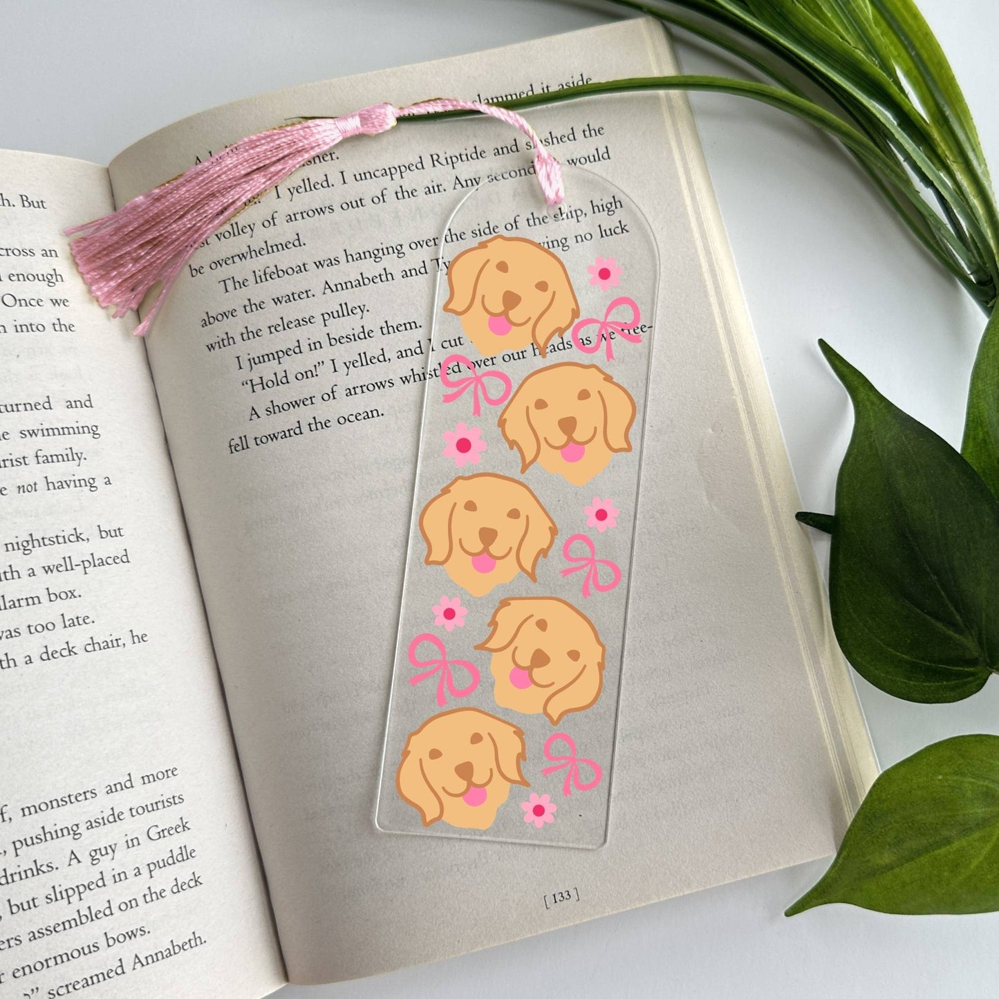 Dilbert Golden Retriever Acrylic Bookmark