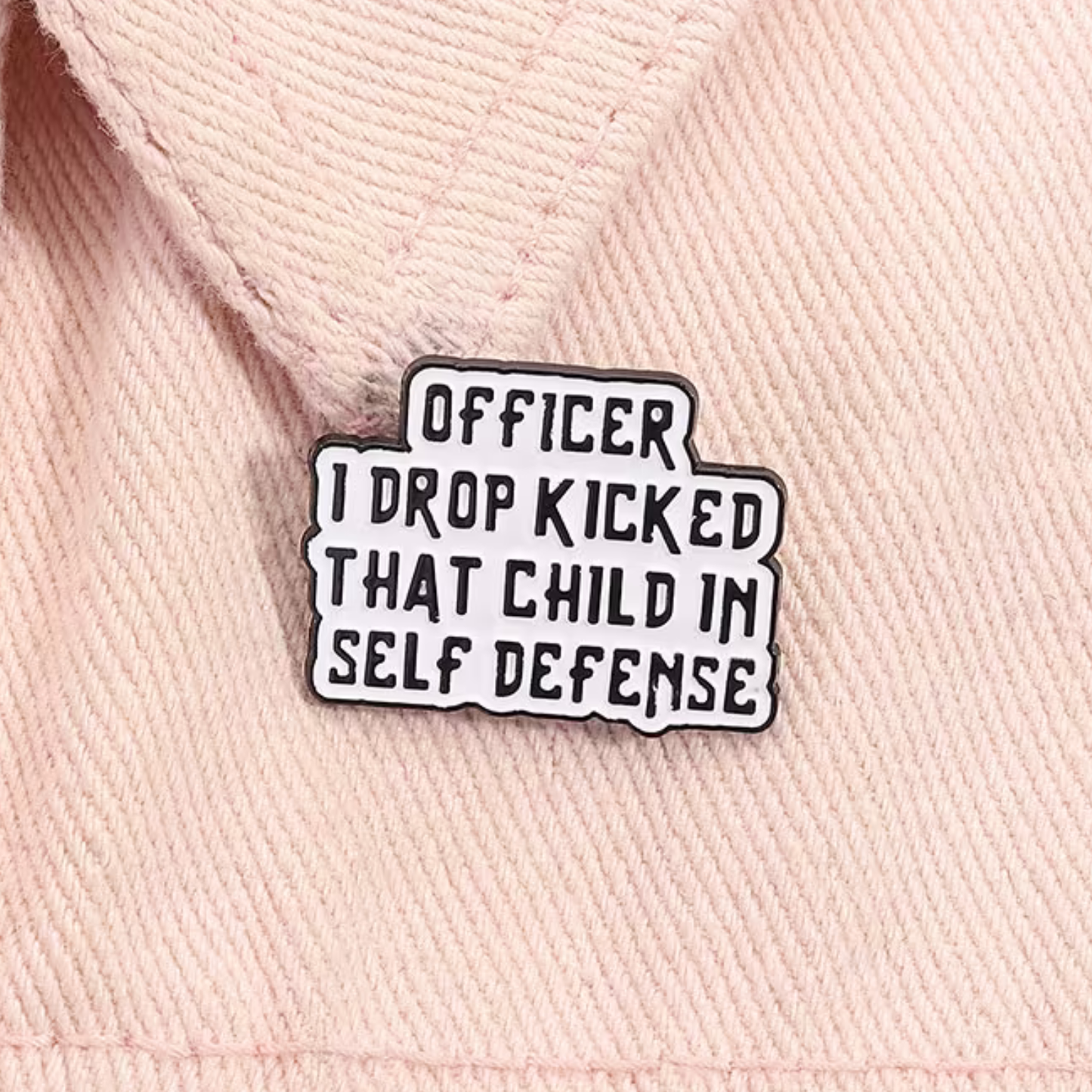 In Self Defence Enamel Pin