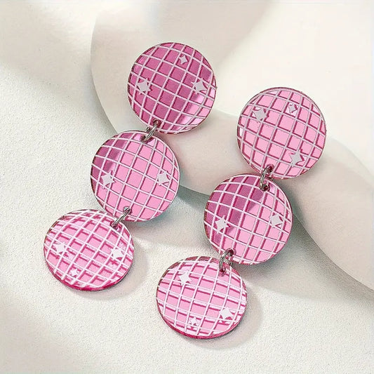 Mirrorball Acrylic Earrings
