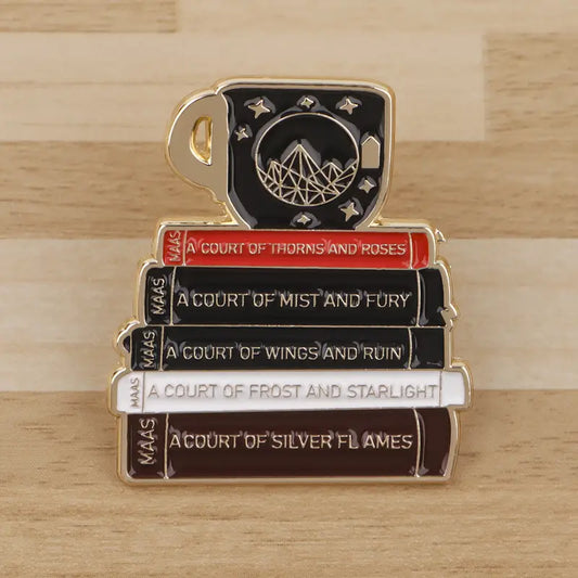 ACOTAR Book Stack Enamel Pin