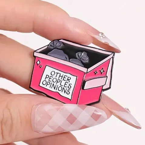 Opinions Dumpster Enamel Pin