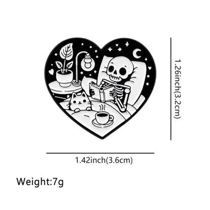 Read In Peace Enamel Pin