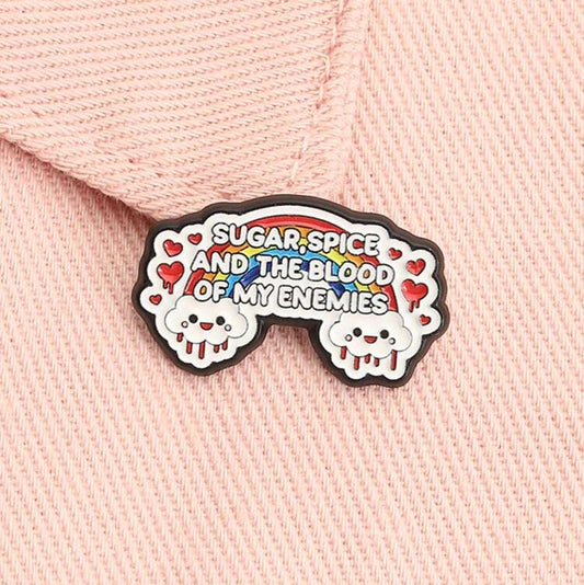 The Blood Of My Enemies Enamel Pin