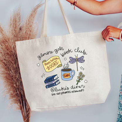 GG Book Club Canvas Tote Bag