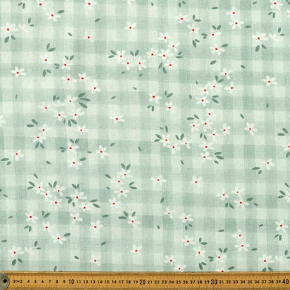 ELOISE | Green Floral Gingham