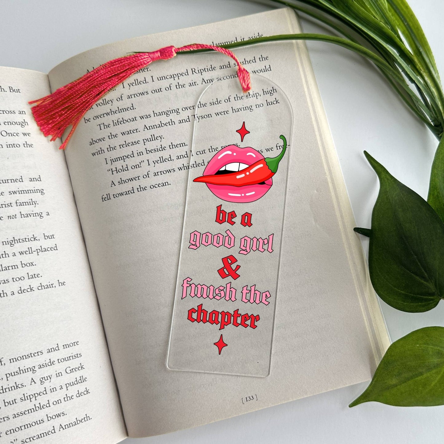 Finish The Chapter Acrylic Bookmark
