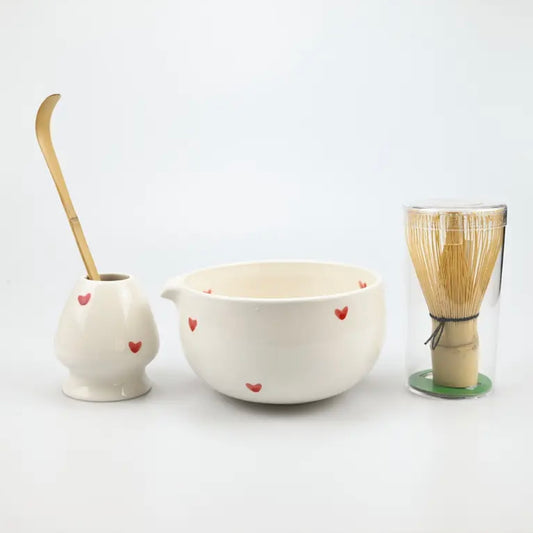 Mini Hearts 4pc Matcha Set