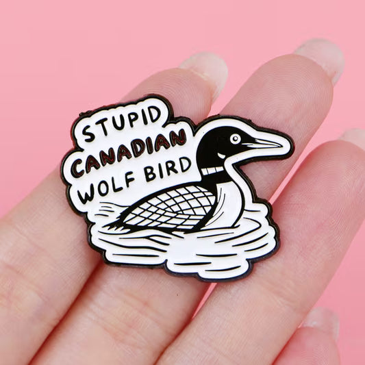 HR Wolf Bird Enamel Pin