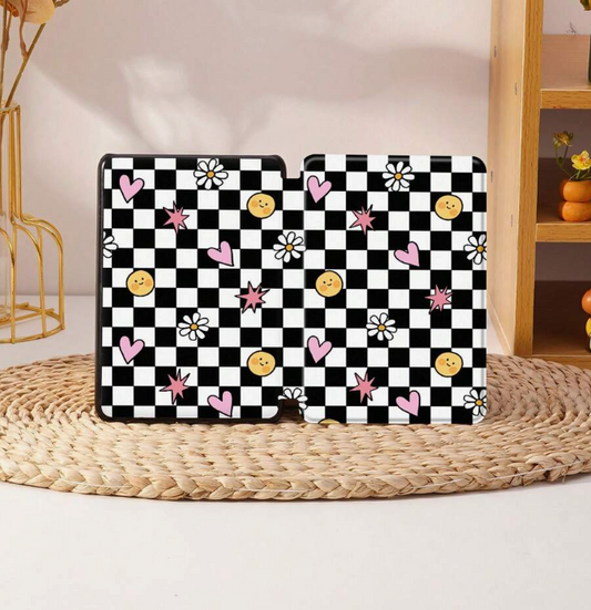 Checkerboard Cutie Kindle Flip Case