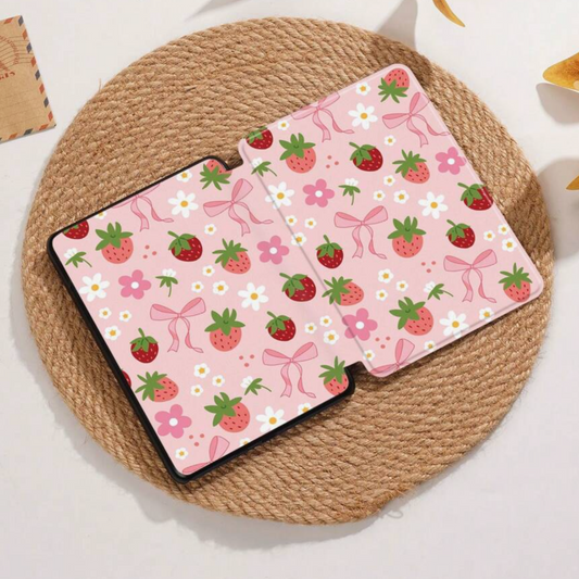 Strawberry Girlie Kindle Flip Case