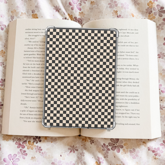 Checkerboard Kindle Insert - Black