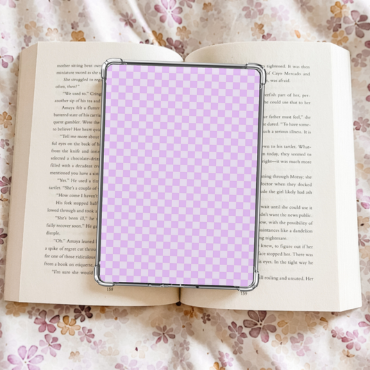 Checkerboard Kindle Insert - Lilac