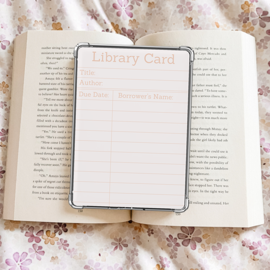 Library Card Kindle Insert