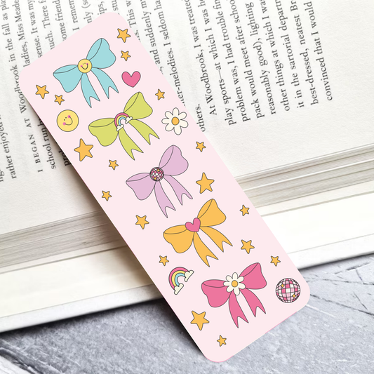 Bows Laminated Bookmark