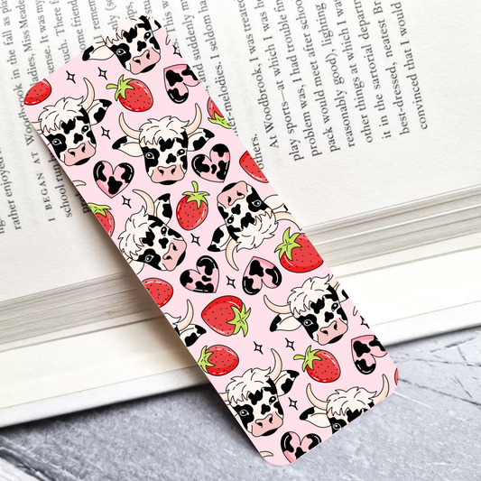 Cowberry Cutie Laminated Bookmark