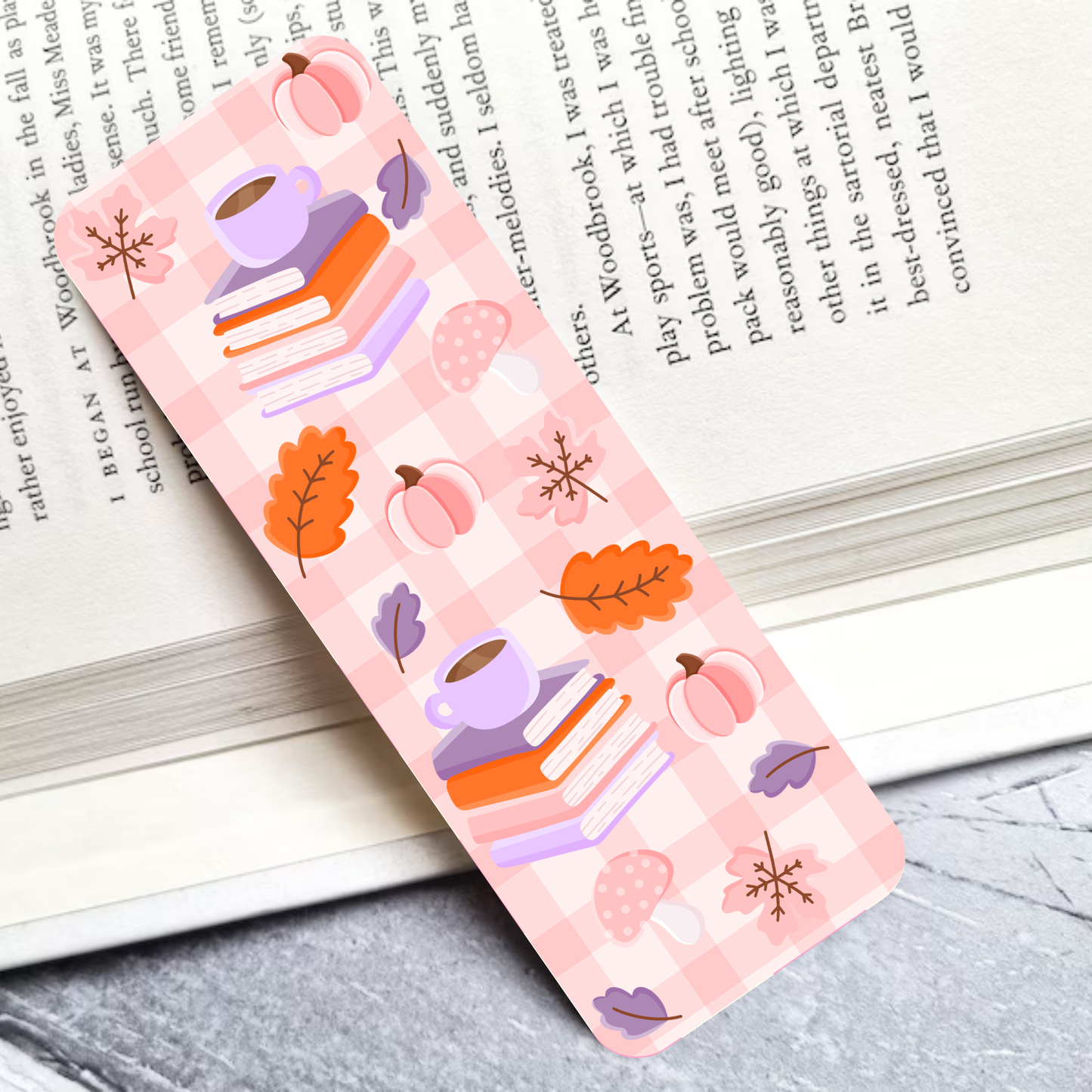Cozy Books Laminated Bookmark