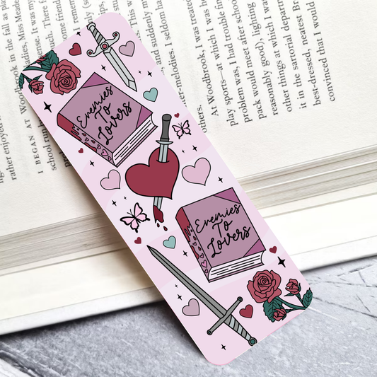Enemies to Lovers Laminated Bookmark