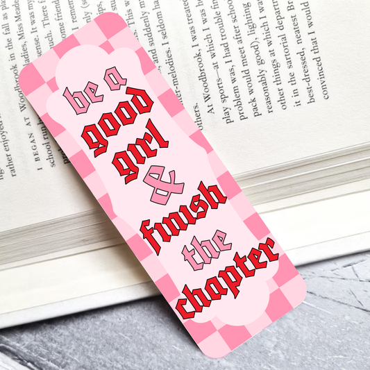 Finish The Chapter Laminated Bookmark