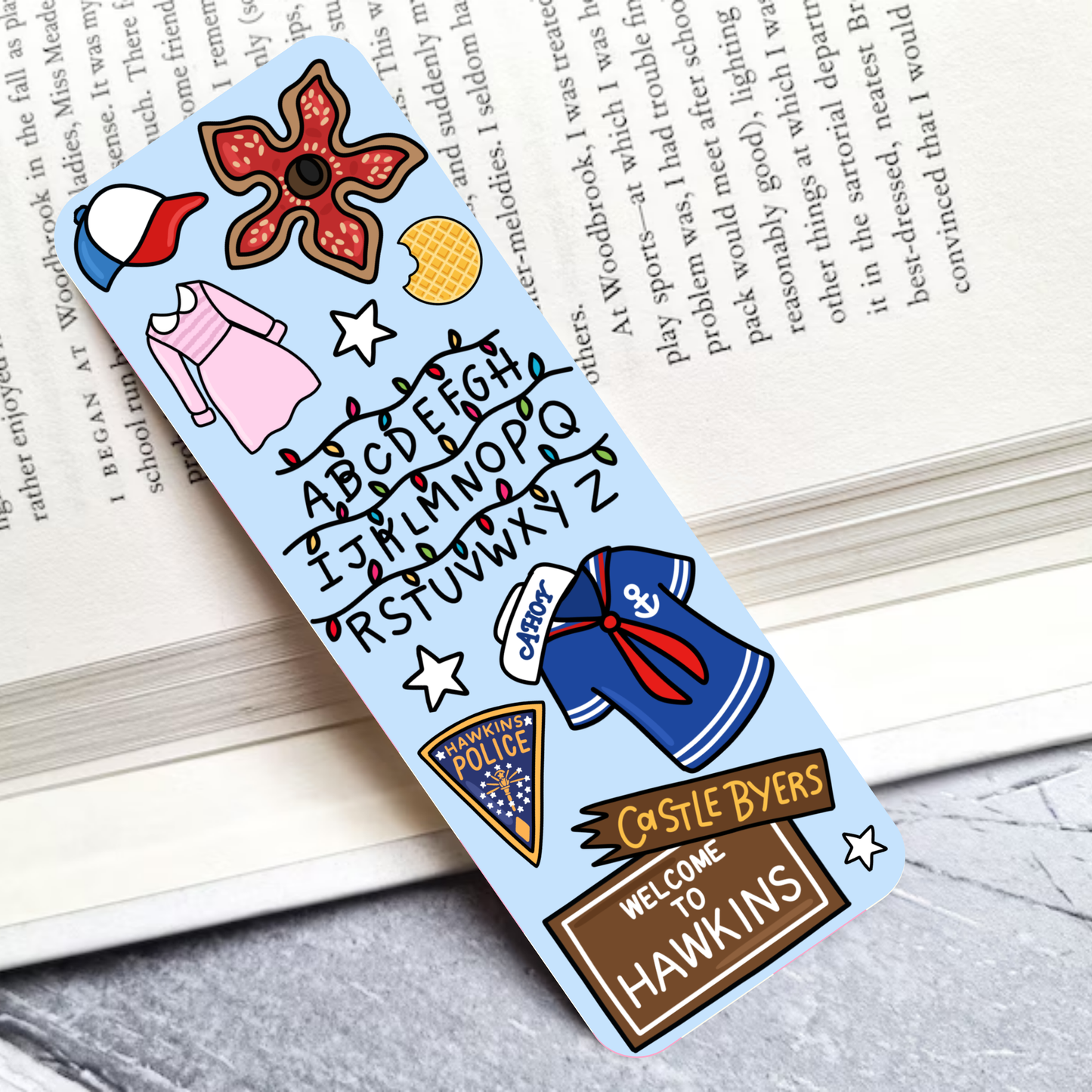 ST Hawkins Laminated Bookmark