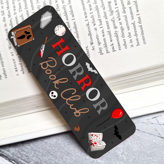 Horror Book Club Laminated Bookmark