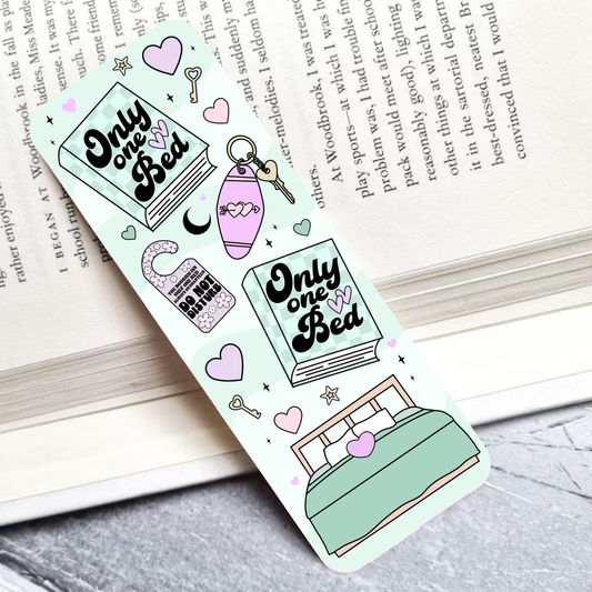 Only One Bed Laminated Bookmark