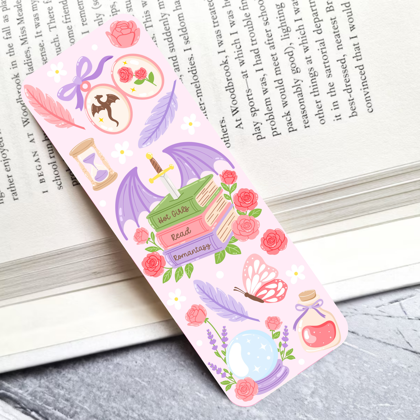 Romantasy Laminated Bookmark