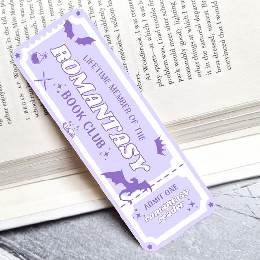Romantasy Book Club Laminated Bookmark